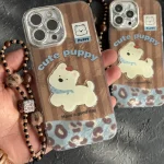 قاب موبایل ( آیفون ) پلنگی پاپی + بندست