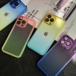 قاب موبایل آیفون یخ در بهشت دورنگ شفاف محافظ لنزدار ( 3008 )