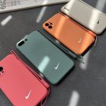 قاب موبایل آیفون نایک سیلیکونی + بندست ( 3010 )