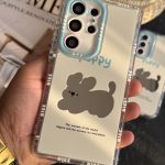 قاب موبایل سامسونگ سگ نایس پاپی آیینه ای