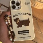 قاب موبایل آیفون سگ سوسیسی داکس هوند مینیاتوری