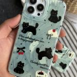 قاب موبایل آیفون گربه گیلاسی