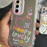 قاب موبایل سامسونگ هپی لاولی آیینه ای