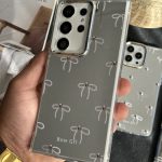 قاب موبایل سامسونگ پاپیون آیینه ای نگین دار