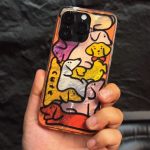 قاب موبایل آیفون سگ داگی رنگی شاینی براق