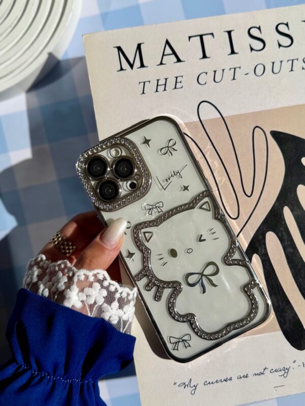 قاب Hello Kitty نگینی (کدC2122) - تصویر 2