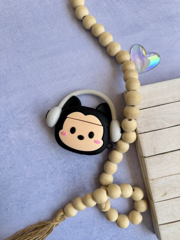 کاور ایرپاد سیلیکونی میکی و مینی هدفون دار (کدa0210) - تصویر 2