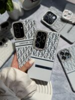 قاب White Christian Dior دور لنز نگین سامسونگ و شیائومی (کدC2076) - تصویر 2