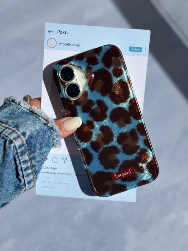 قاب Aqua Leopard آیفون (کدC2088) - تصویر 3