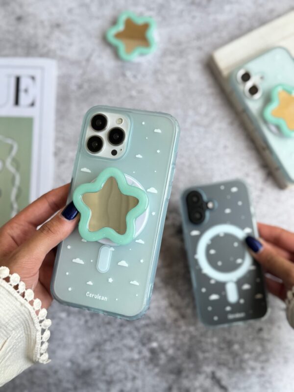 قاب ابر آبی با پاپ سوکت ستاره (کدC2037) - تصویر 2