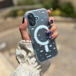 قاب ابر آبی با پاپ سوکت ستاره (کدC2037)