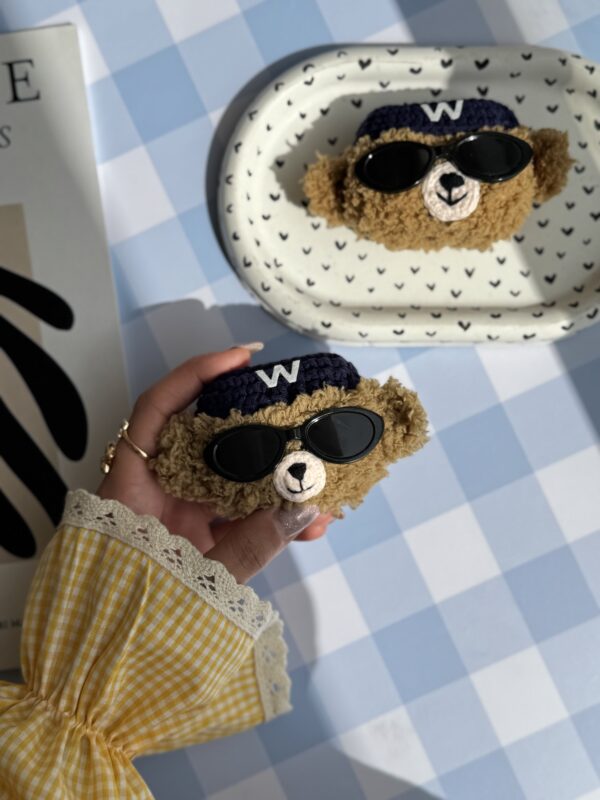 کاور ایرپاد پشمی خرسی‌ عینکی W (کدa0243) - تصویر 1