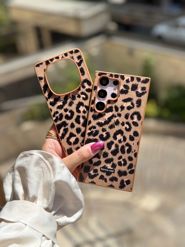 قاب پلنگی قهوه ای Bonne Case سامسونگ ، شیائومی (کدC2054) - تصویر 1