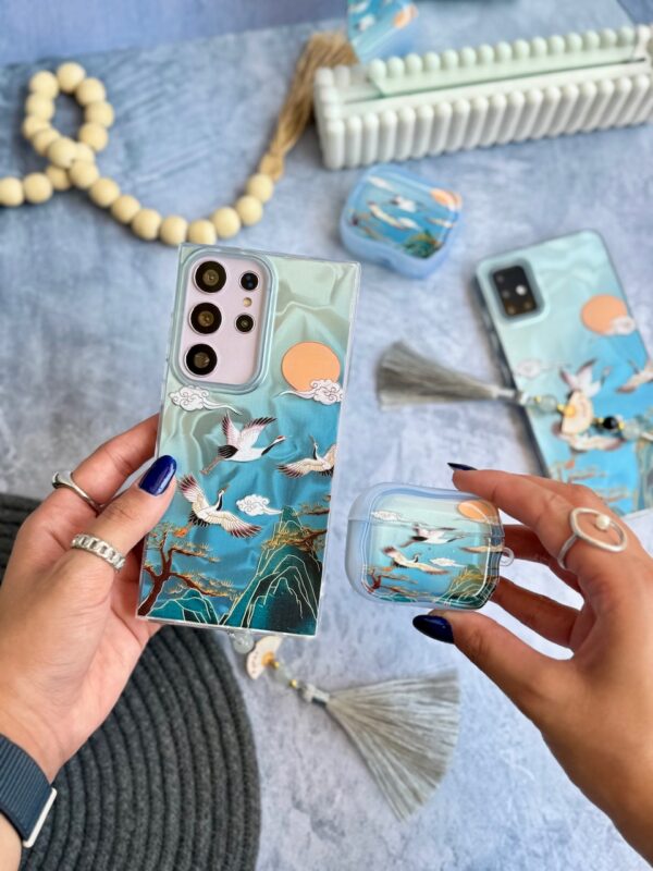 b960a7 قاب رقص دُرنا همراه با آویز آیفون ، سامسونگ ، شیائومی (کدC2033) - تصویر 1