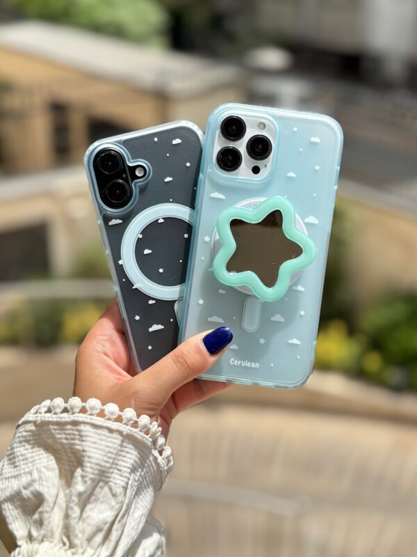 قاب ابر آبی با پاپ سوکت ستاره (کدC2037) - تصویر 6