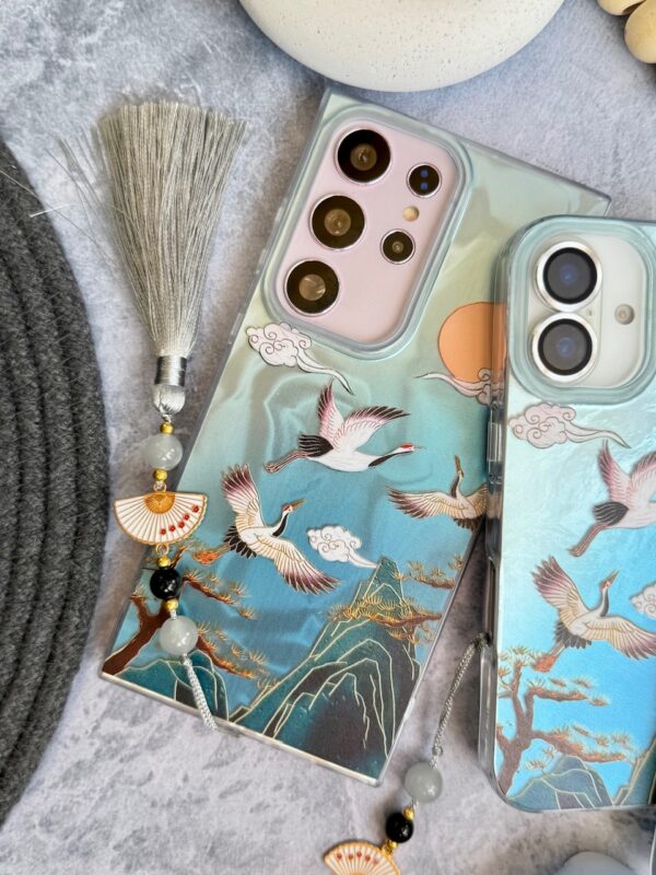 قاب رقص دُرنا همراه با آویز آیفون ، سامسونگ ، شیائومی (کدC2033) - تصویر 5