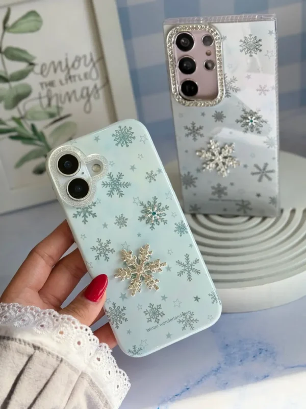 قاب برف و ستاره آیفون (کدC2194) - تصویر 1