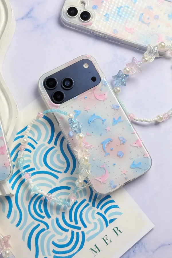 قاب Pastel Star Dolphin با آویز (کدC2251) - تصویر 4