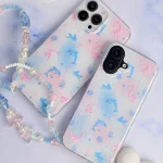 قاب Pastel Star Dolphin با آویز (کدC2251)